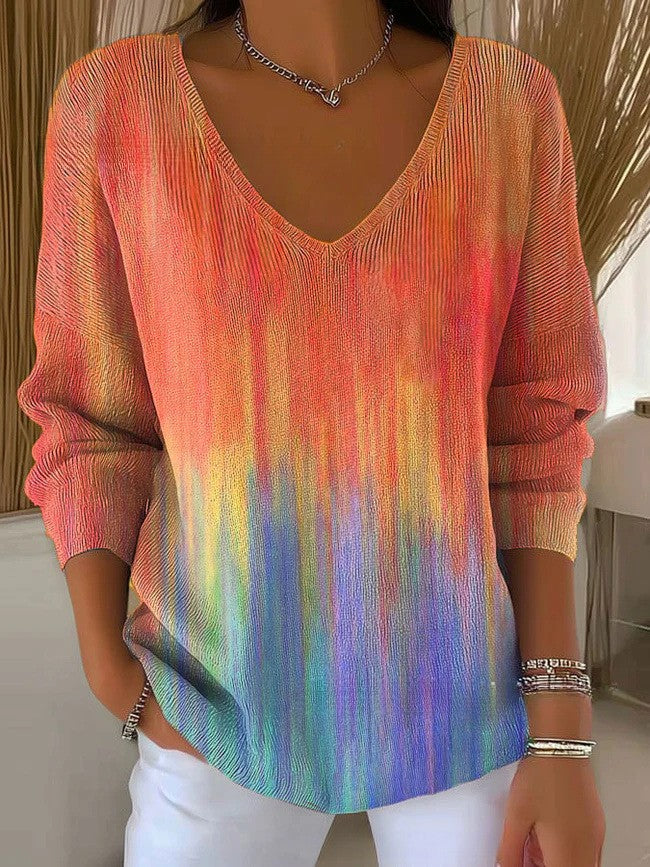 Maude – V-Neck Knit Sweater