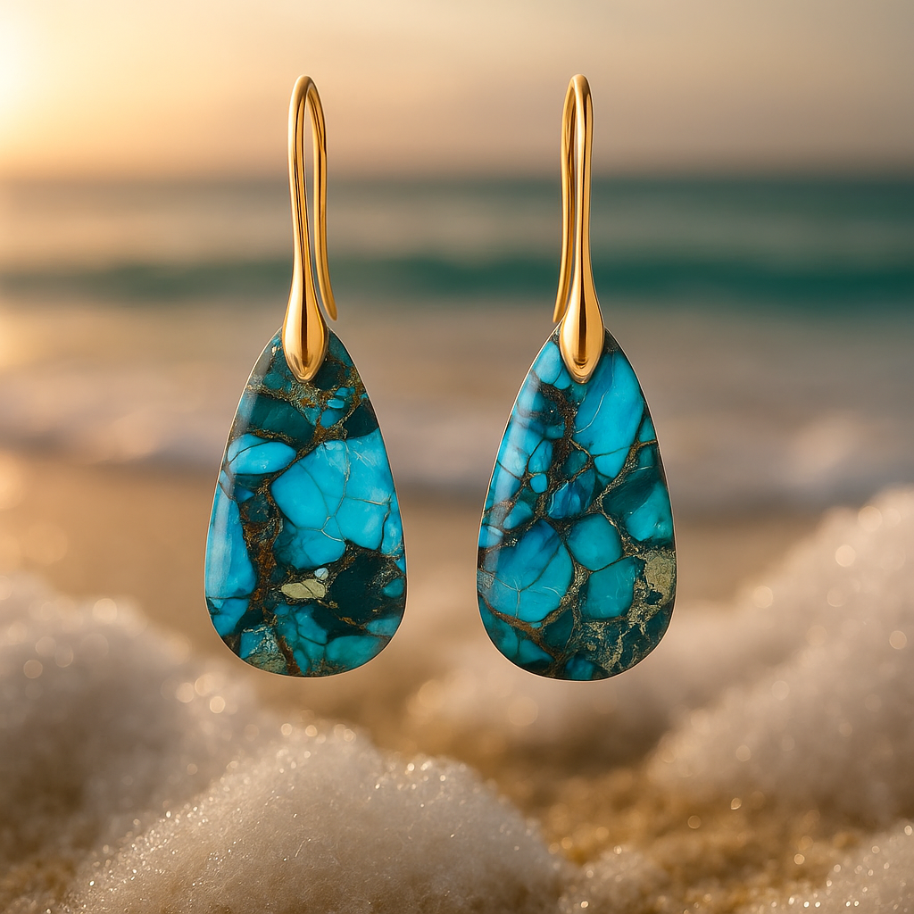 Nivea | Deep Turquoise Earrings
