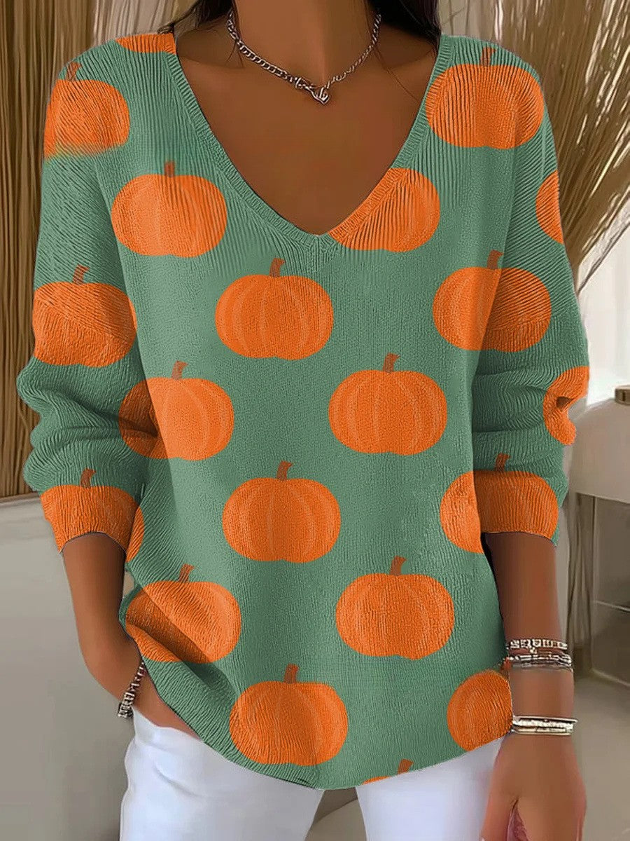 Mae – V-Neck Knit Sweater