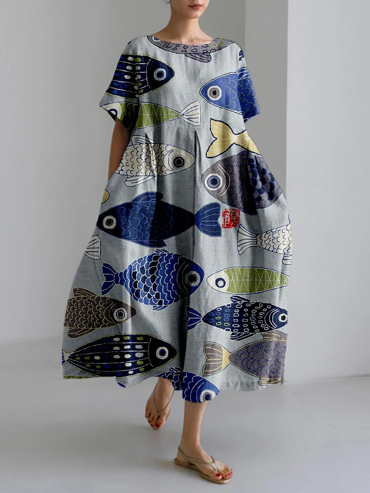 Elsa - Effortless Print Dress