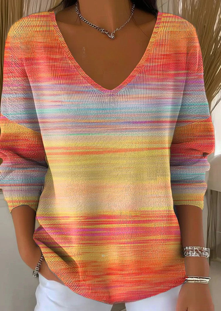 Meredith – V-Neck Knit Sweater