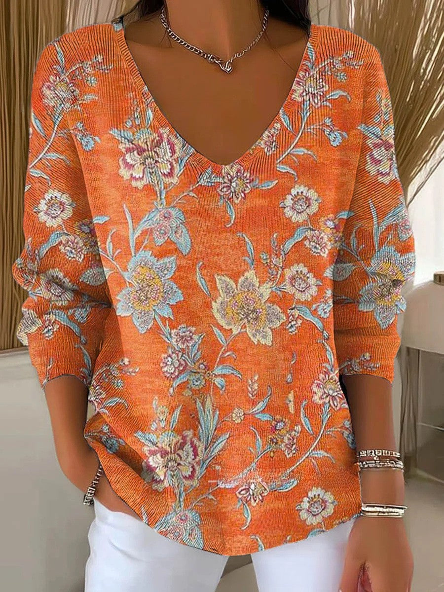 May – V-Neck Knit Sweater
