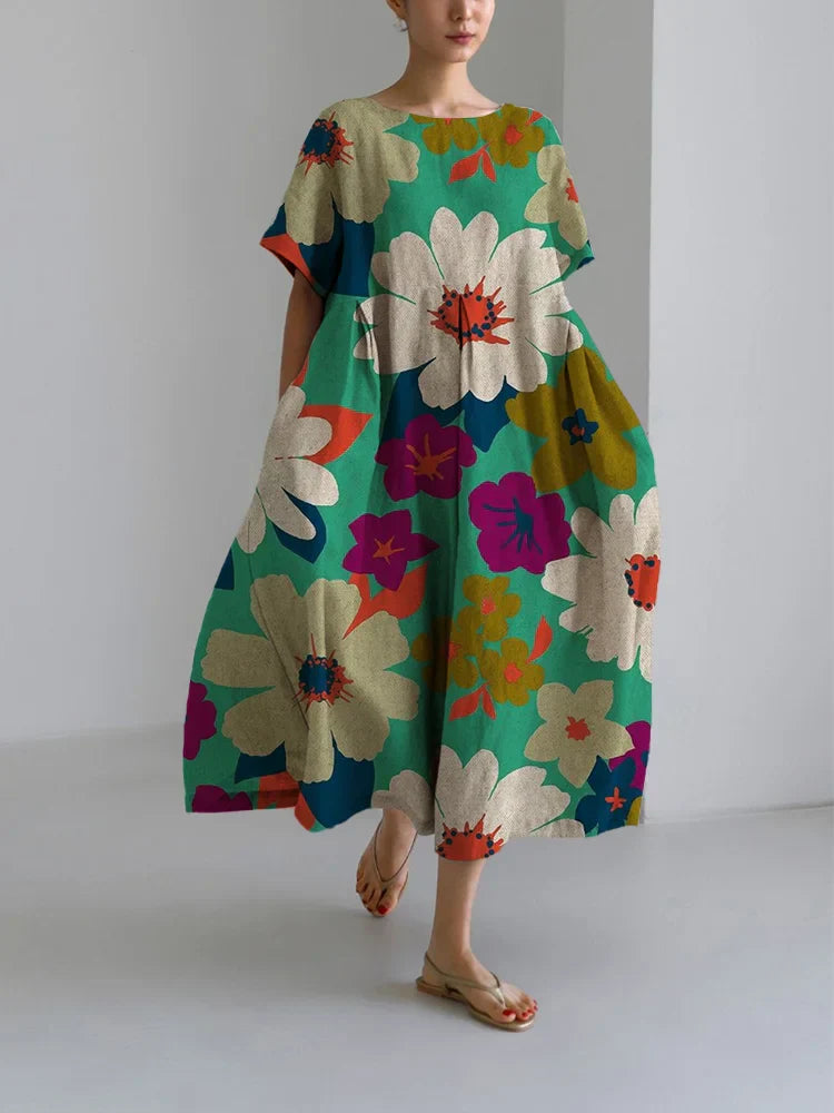 Debra - Effortless Print Dress