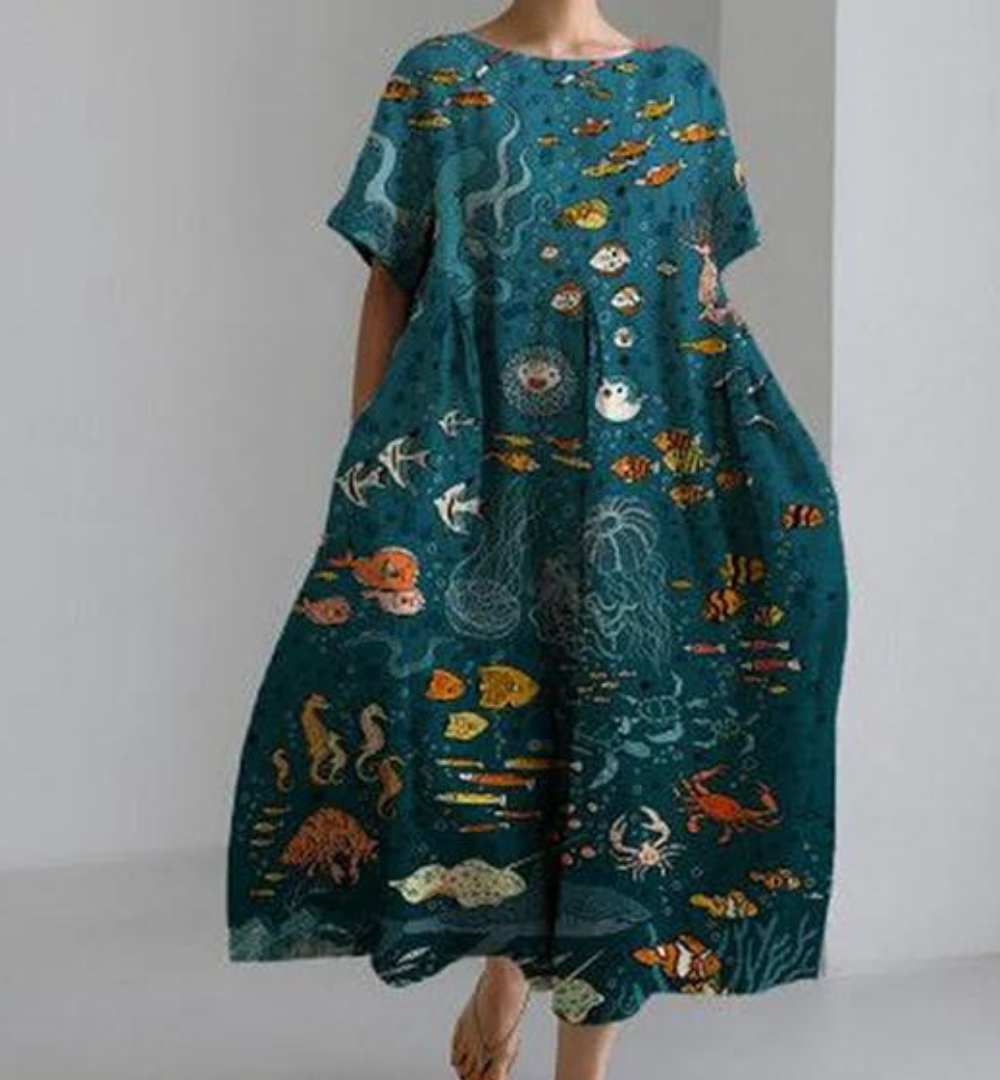 Cerena - Effortless Print Dress