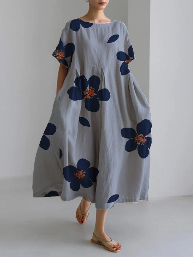 Nina - Effortless Print Dress