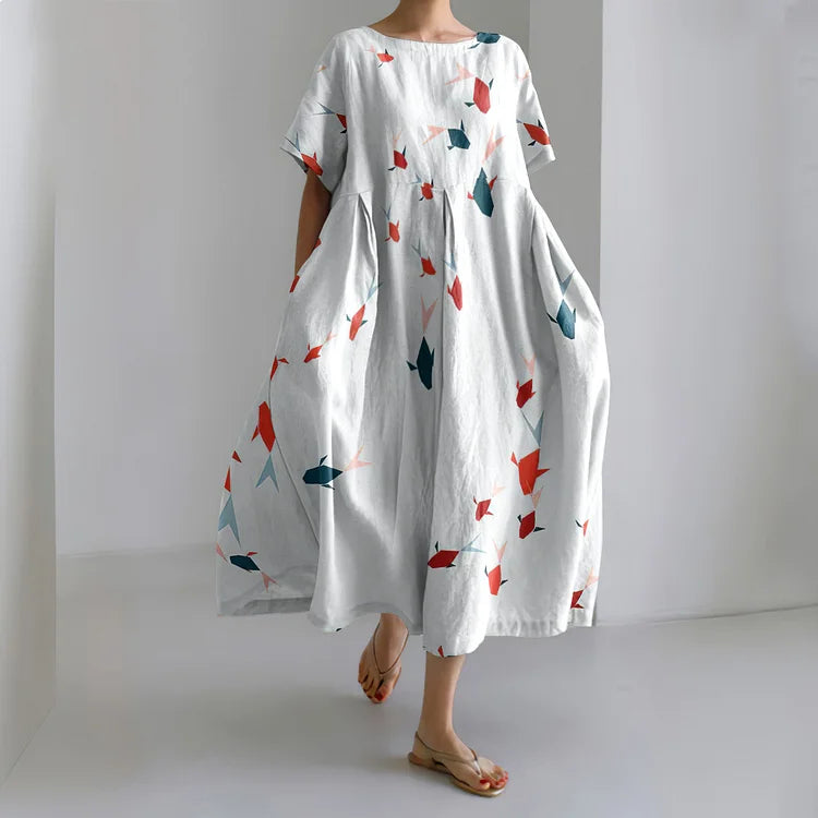 Ruth - Effortless Print Dress