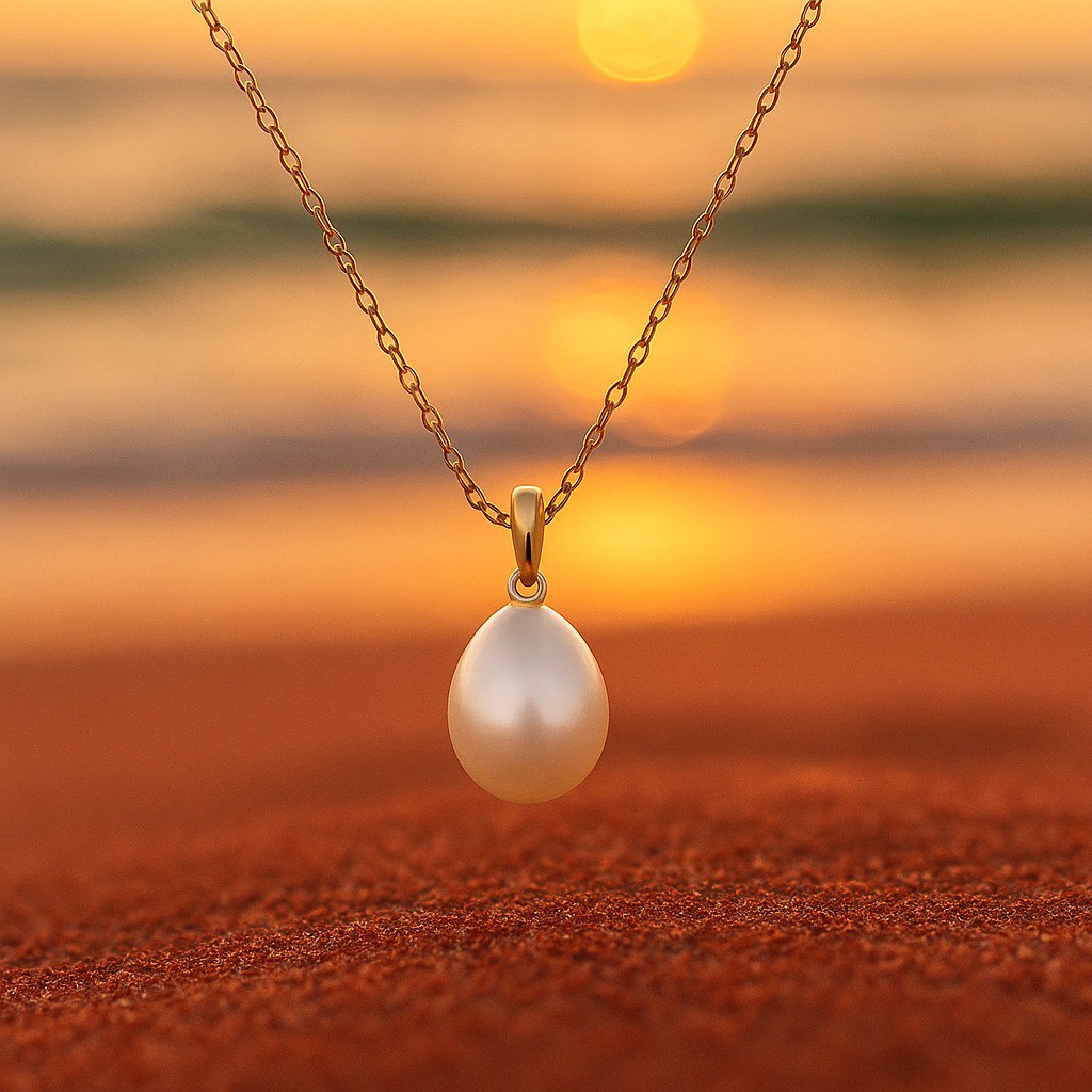 Ria | Delicate Pearl Necklace with Fine Chain
