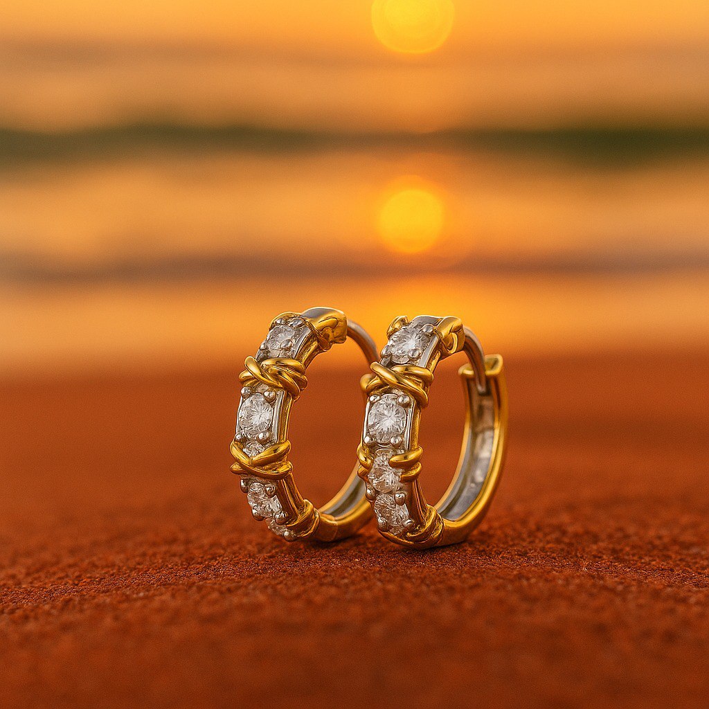 Tallulah | Zirconia Gold Earrings