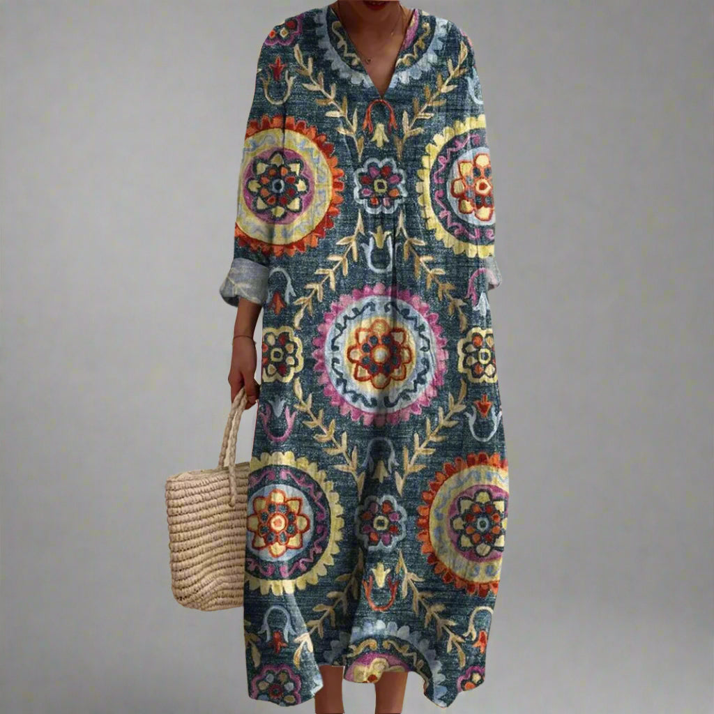 Maxine - Elegant Printed Dress