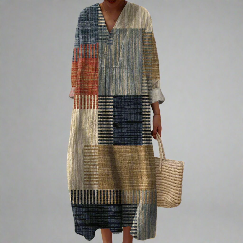 Julie - Elegant Printed Dress