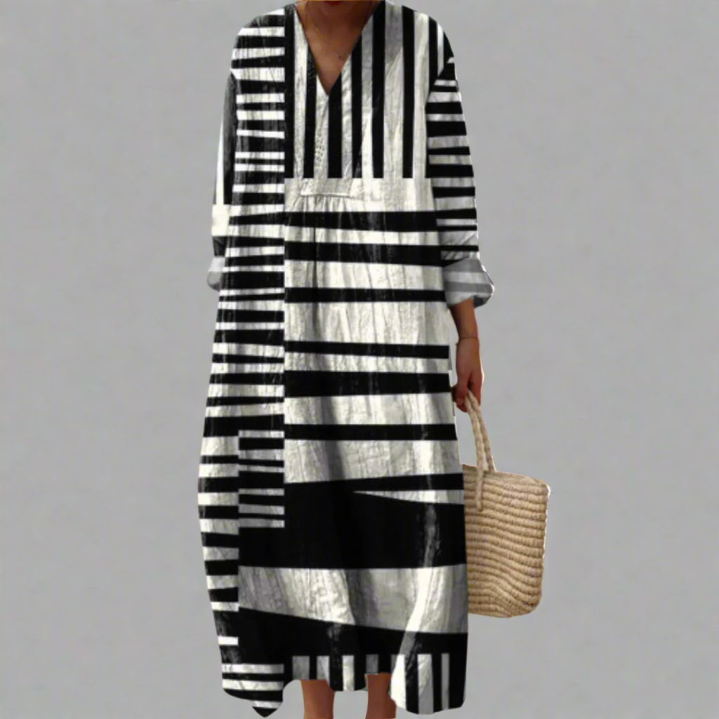 Doris - Elegant Printed Dress