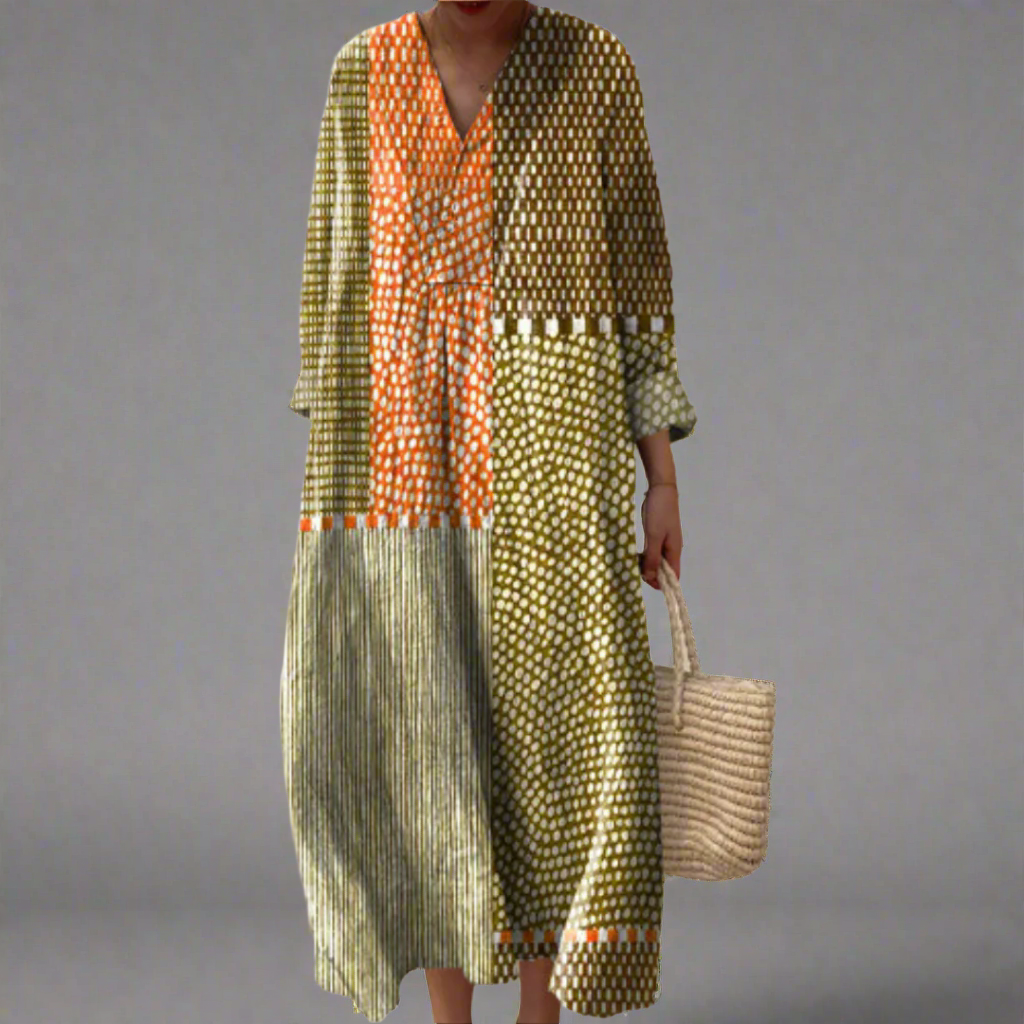 Gia - Elegant Printed Dress