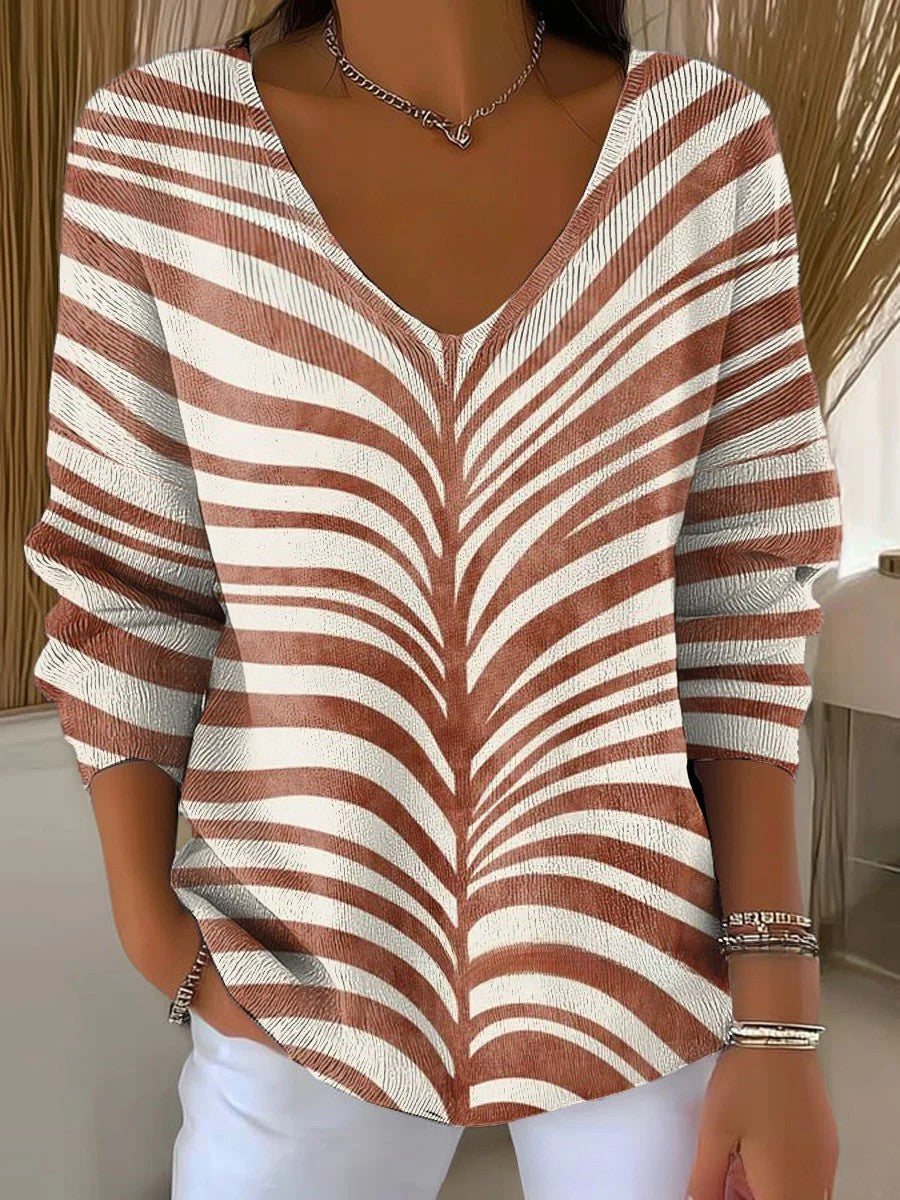 Marjorie - Knit Sweater with V-Neck