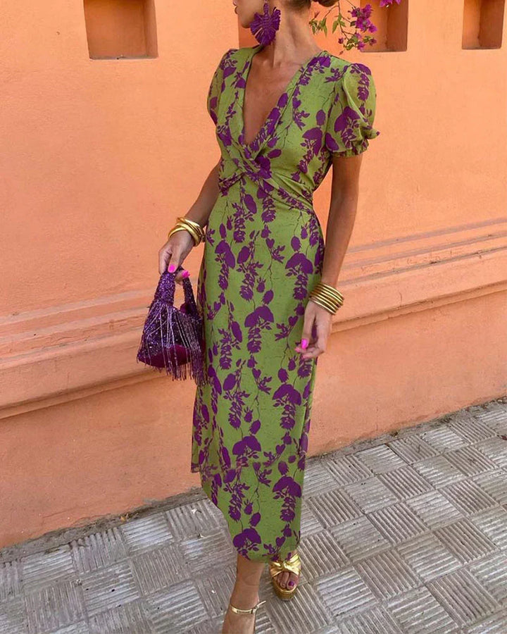 Rhiannon - Long Printed Dress