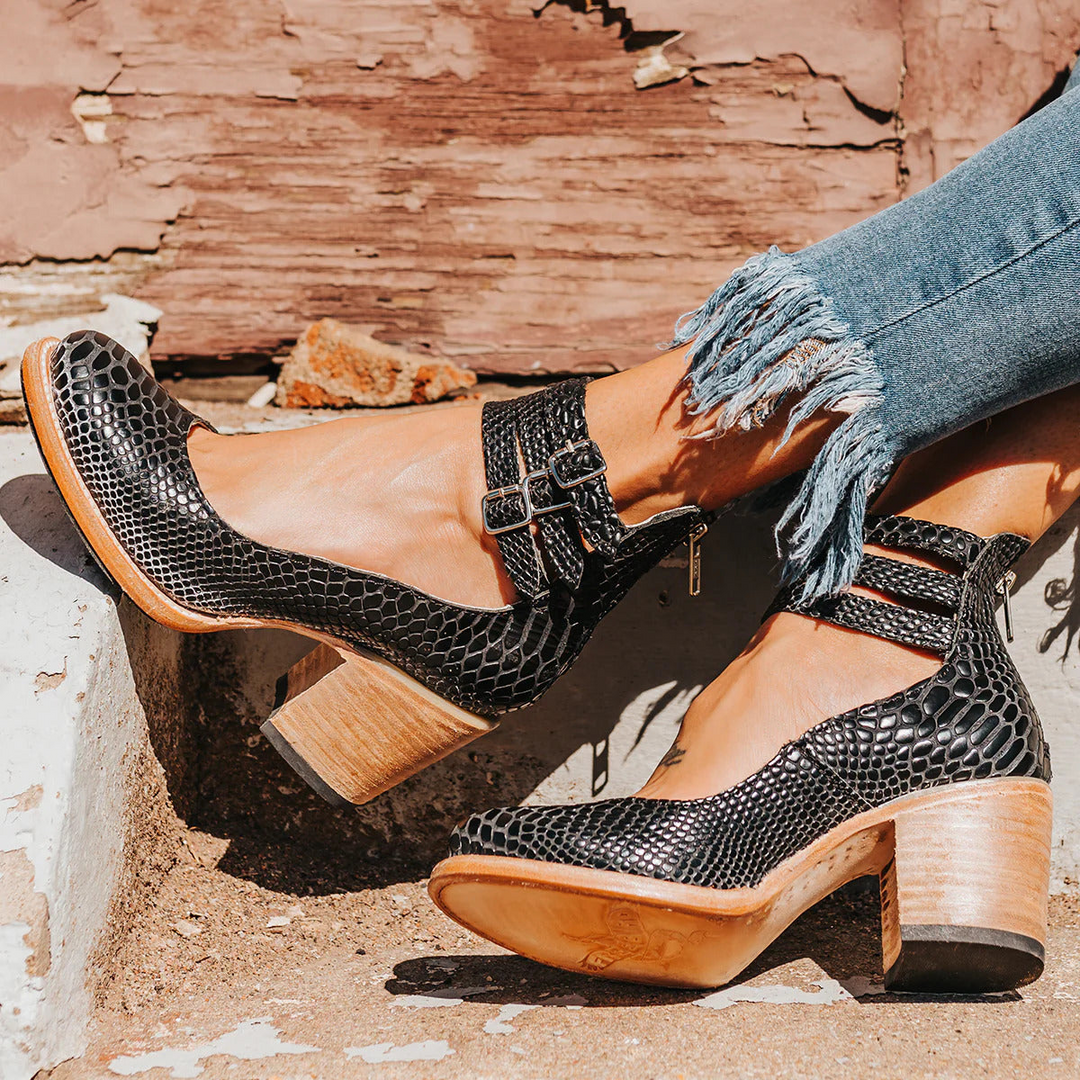 Ginevra | Multiple-strap High Heels with Thick Heel