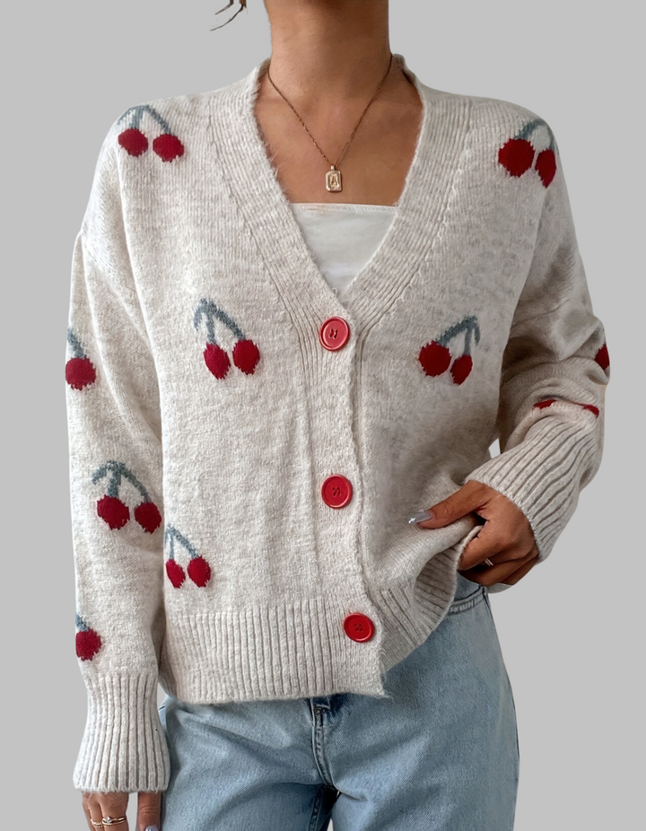 Krista – Chic Long-Sleeve Button-Up Cardigan