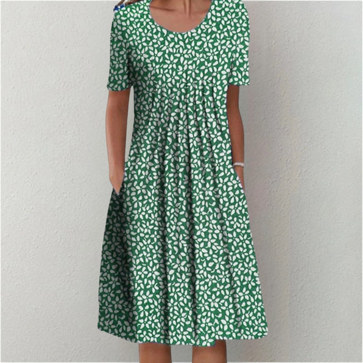 Sofie – Timeless Floral Print Dress with Pockets