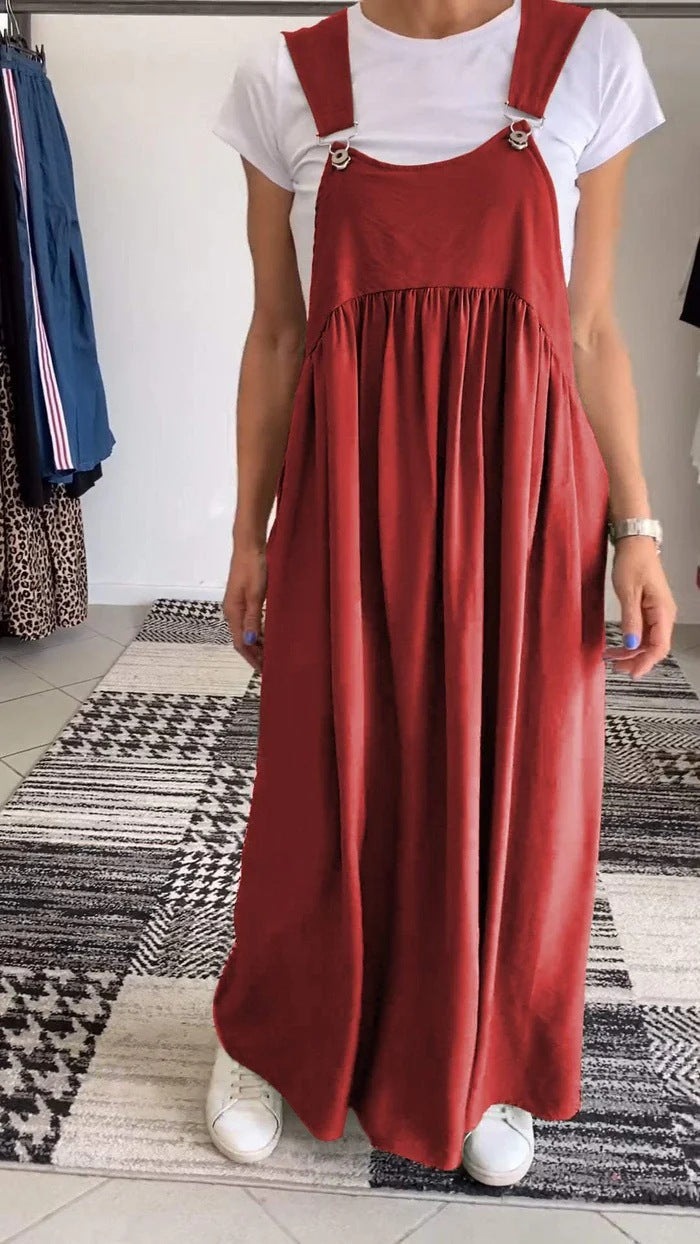 Ellen - Casual Dress with Solid Braces