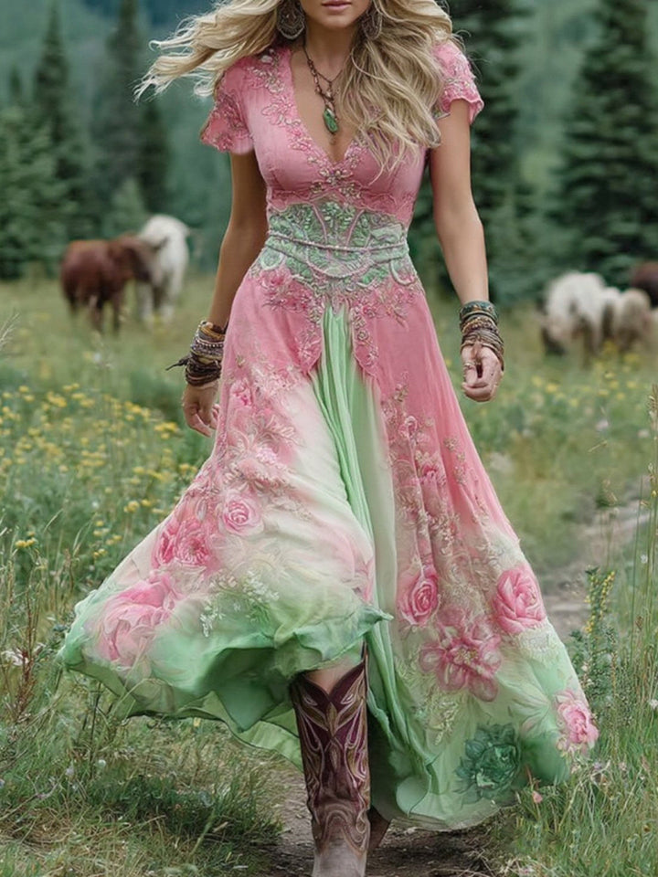 Kelsey – Stylish Gradient Maxi Dress