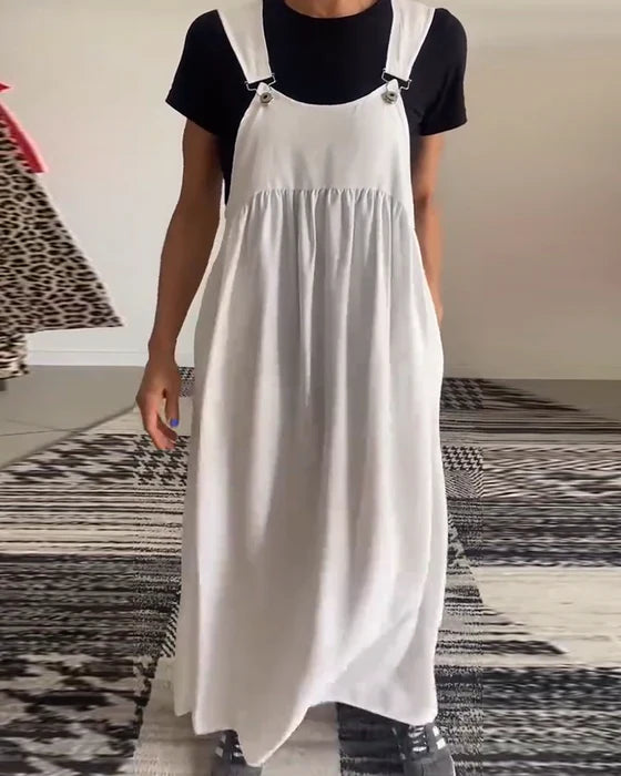 Ellen - Casual Dress with Solid Braces