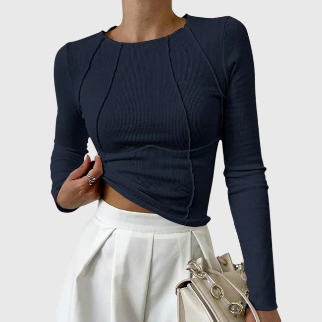 Alia – Sculpted Long Sleeve Top