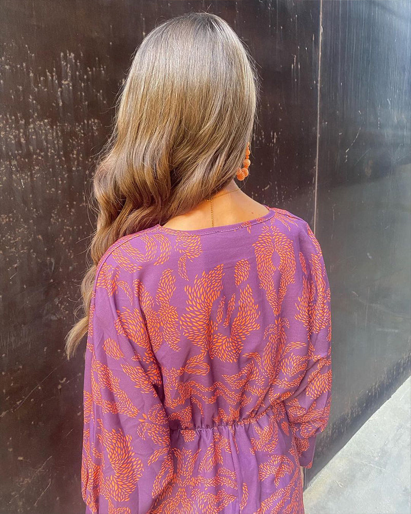 Cathy - Midi Dress with Baroque Print