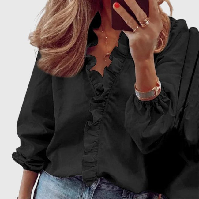Josie - Ruffled Blouse