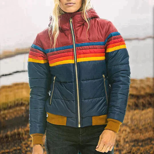 Elaine - Chic Retro-Style Hooded Jacket