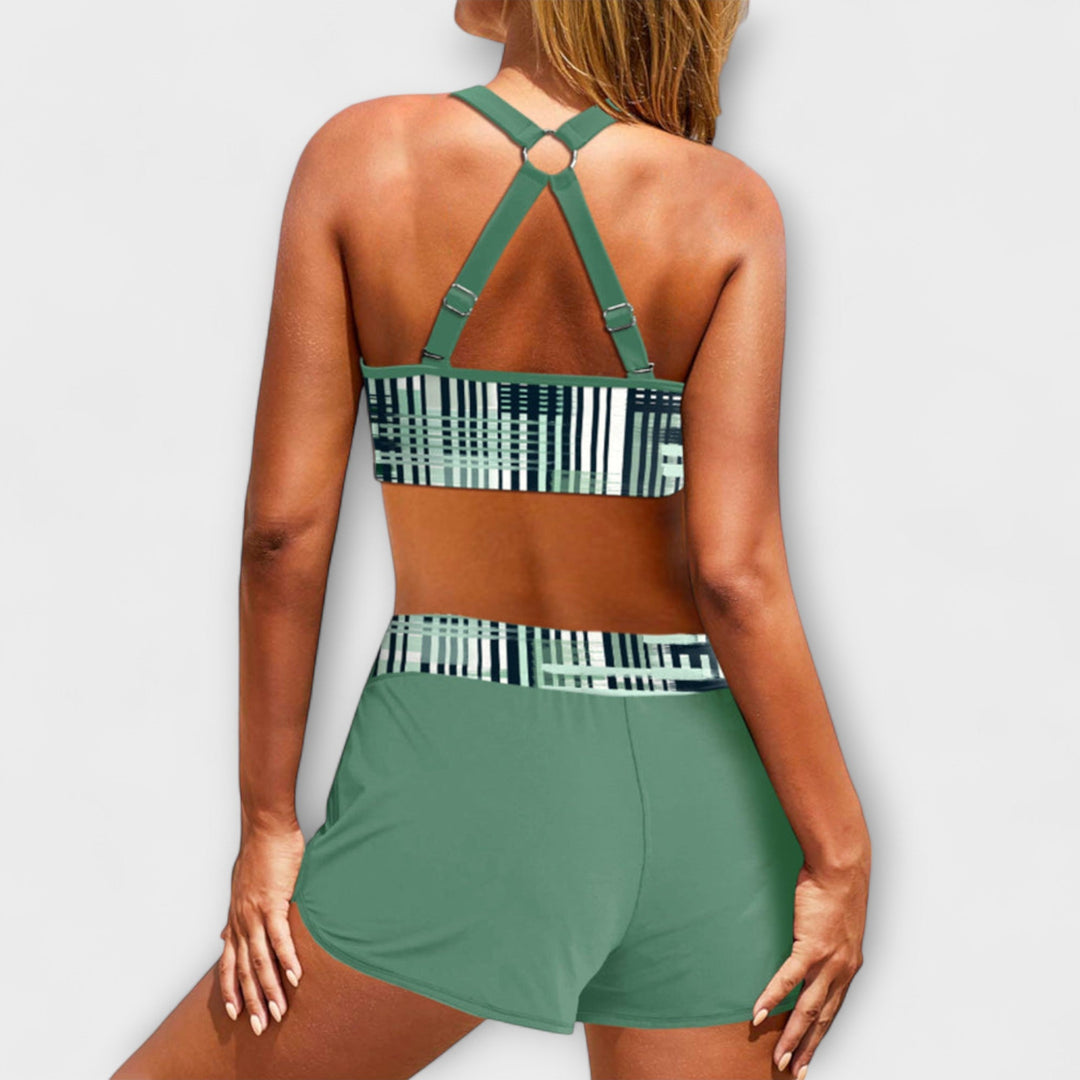 Janelle - Ribbed High Waist Bikini