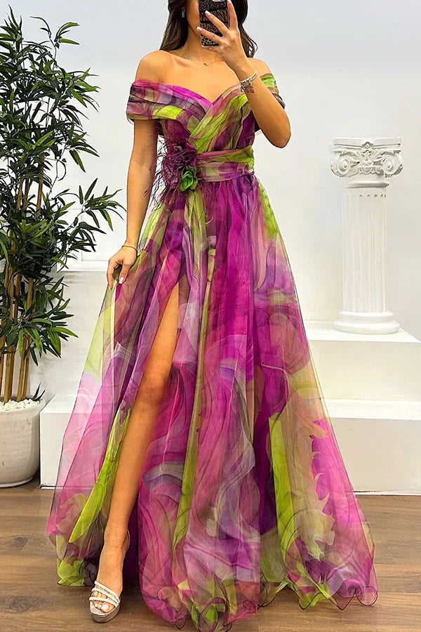 Daniela - Stunning Off-Shoulder Maxi Dress