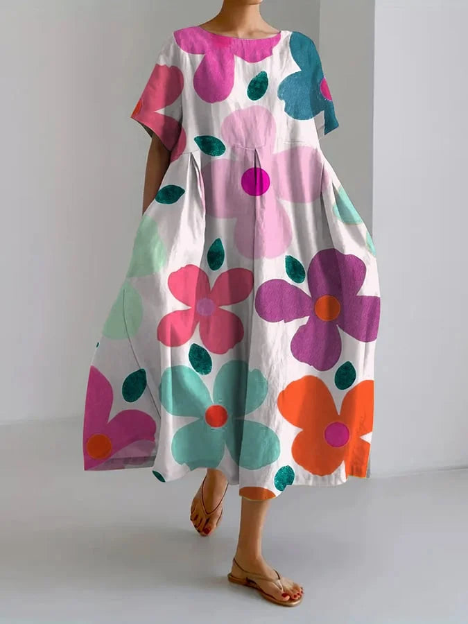 Irene - Effortless Print Dress