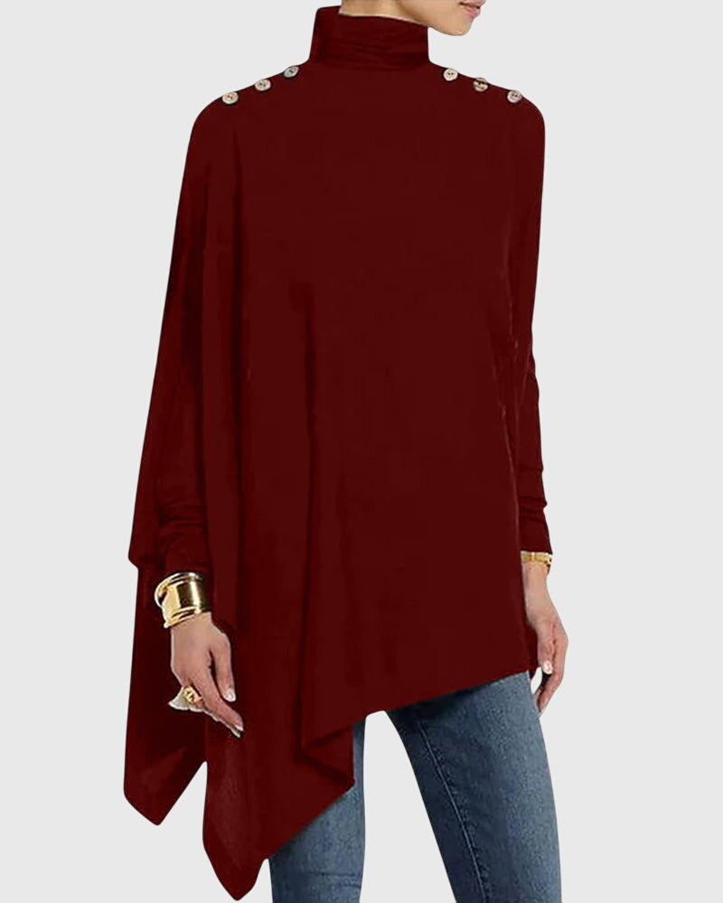 "Alice" Classic Solid Color Tops