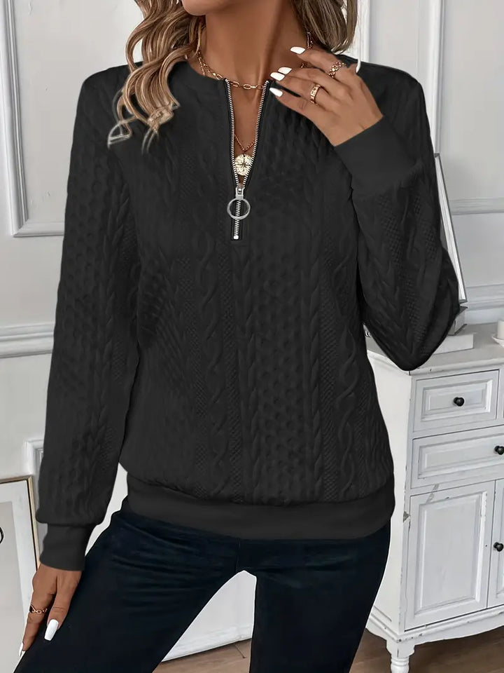 Katrina – Stylish Zip-Up Pullover