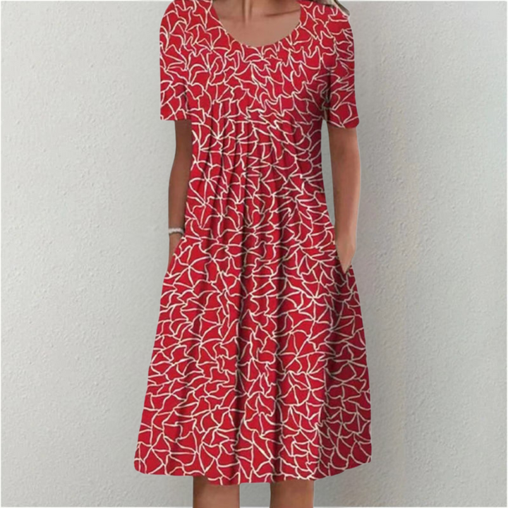 Sofie – Timeless Floral Print Dress with Pockets