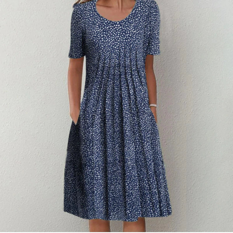 Sofie – Timeless Floral Print Dress with Pockets