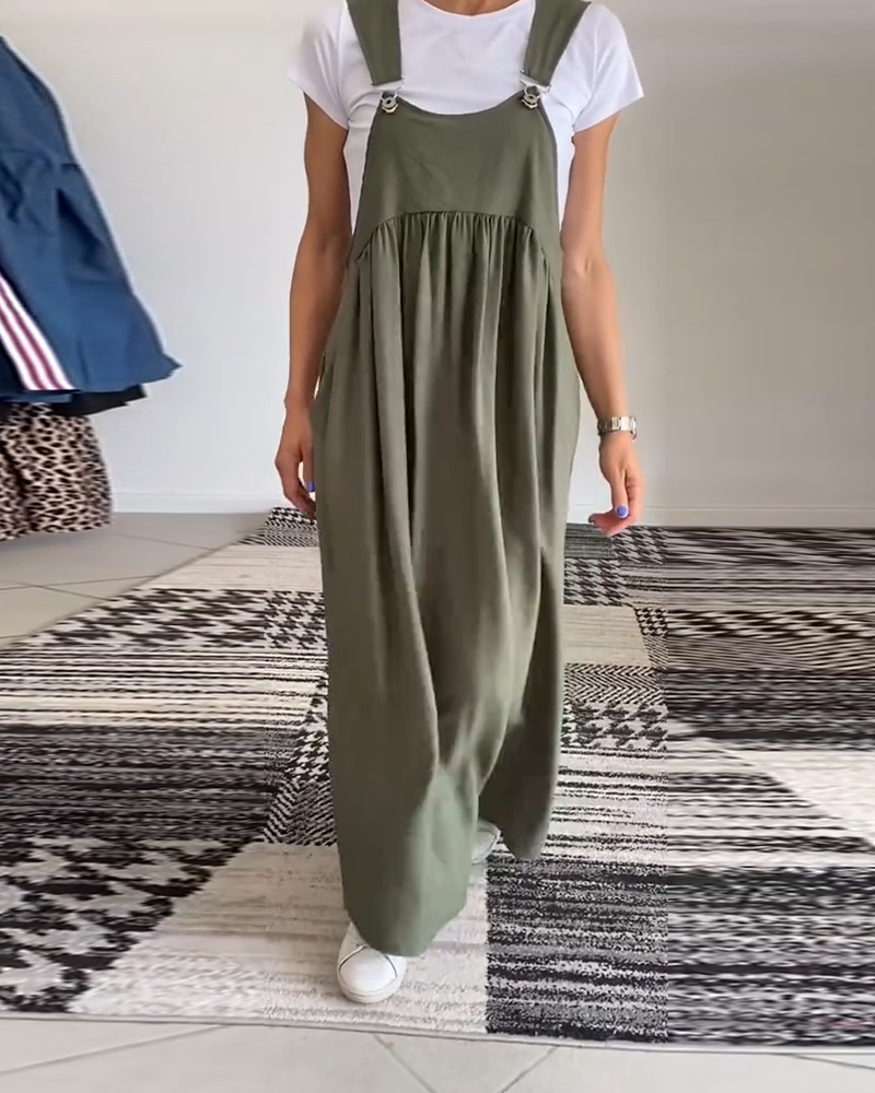 Ellen - Casual Dress with Solid Braces