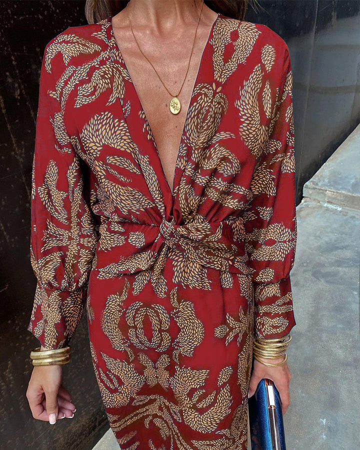 Leya - Elegant Printed Dress