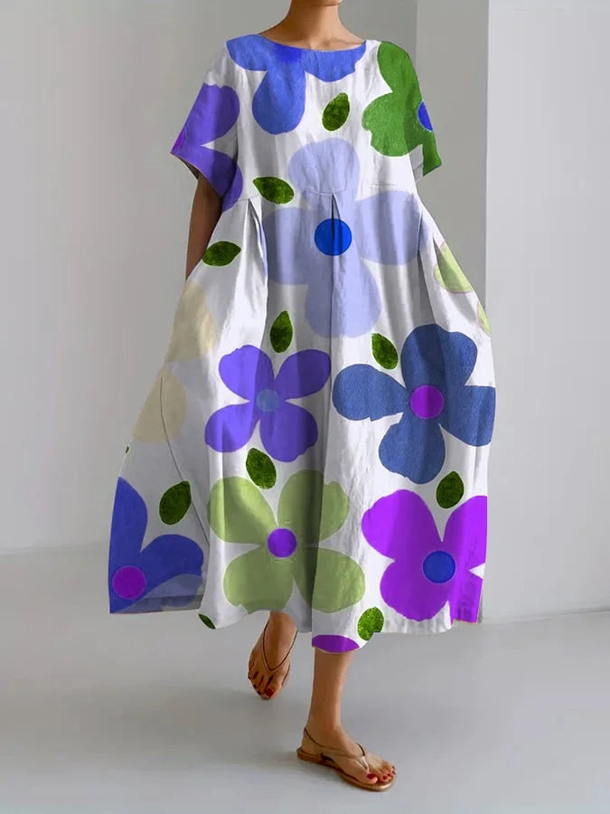 Irene - Effortless Print Dress