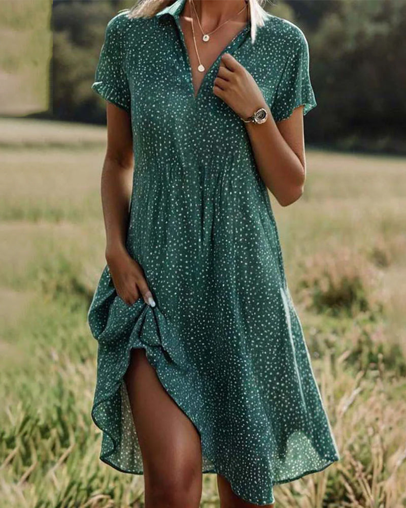 Angie - Light Polka Dot Mini Dress and Skirt