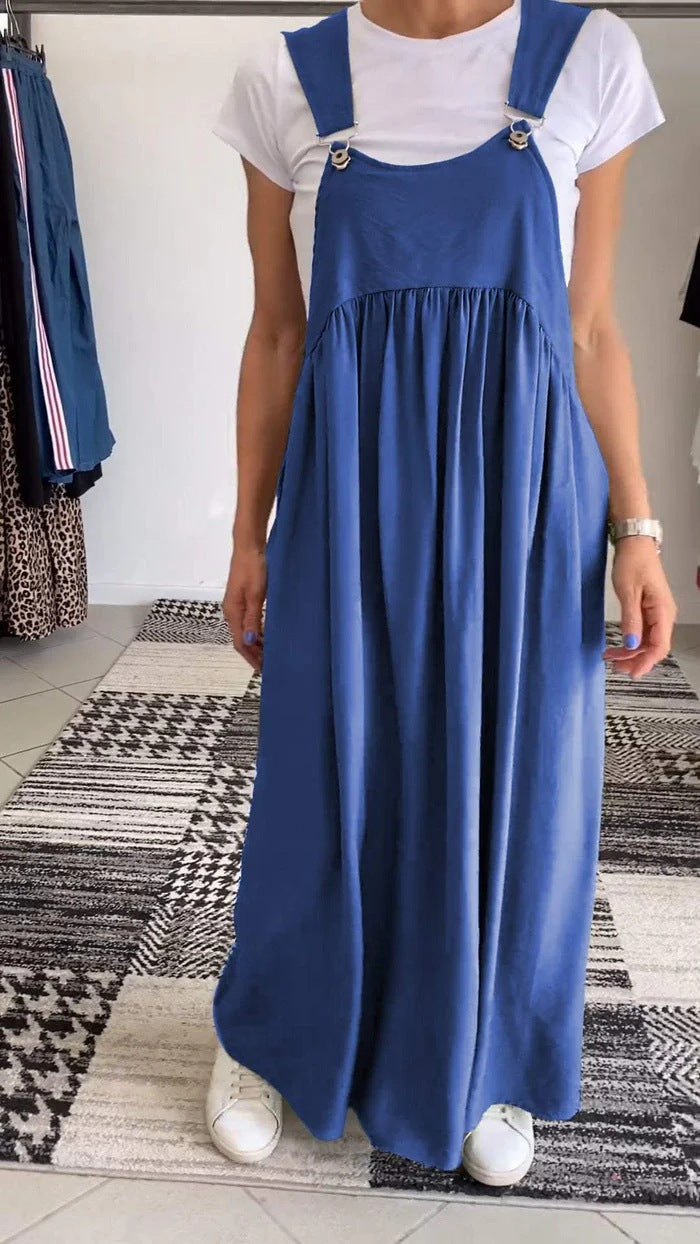 Ellen - Casual Dress with Solid Braces