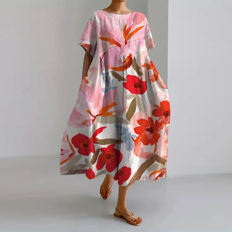 Clare - Effortless Print Dress