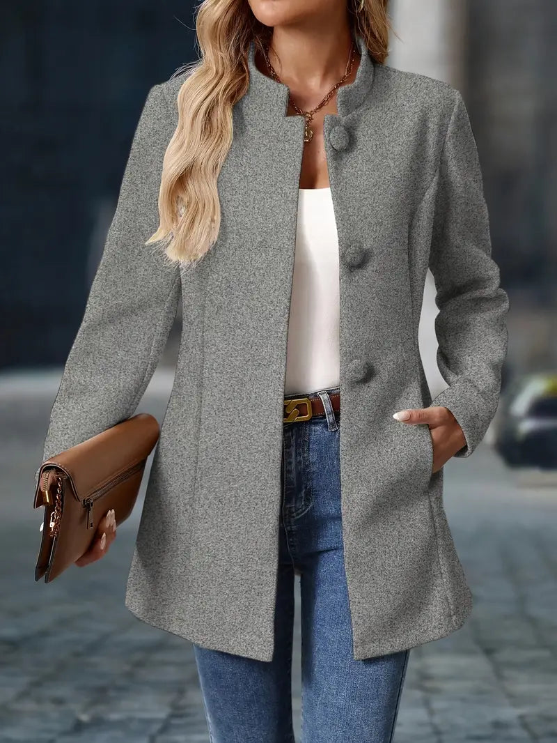 Kristin – Elegant Long Blazer-Style Jacket
