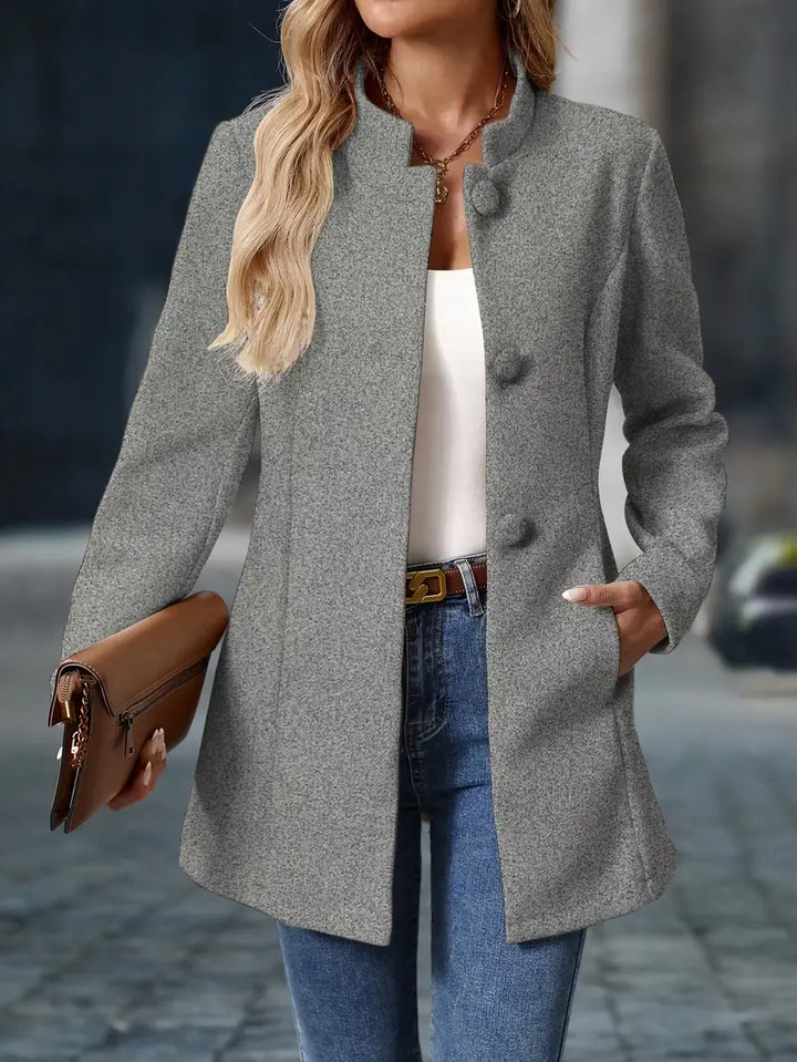 Kristin – Elegant Long Blazer-Style Jacket
