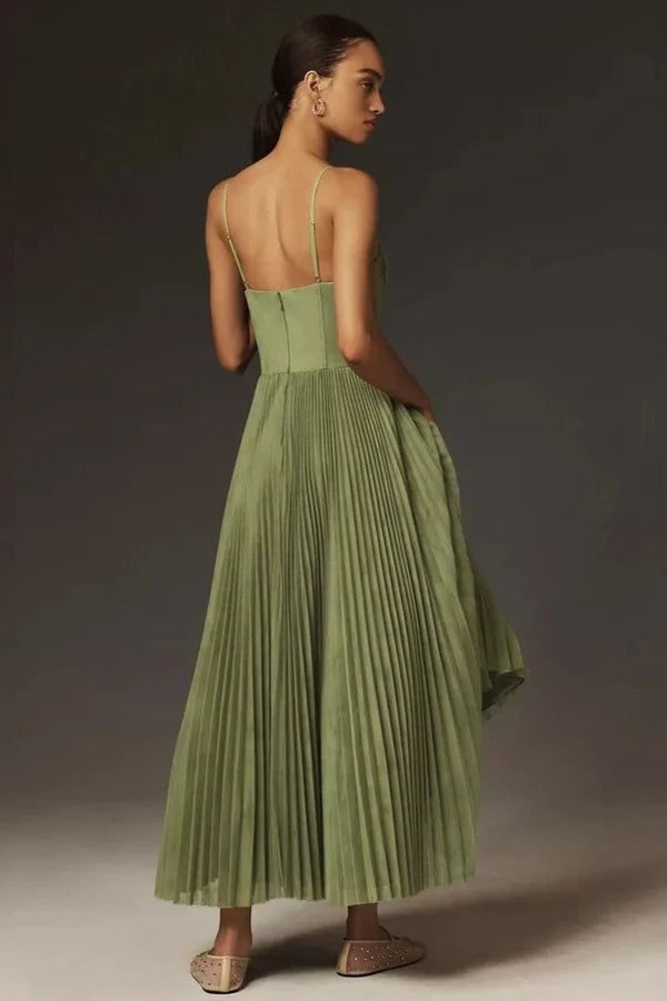 Eleanor - Pleated Corset Dress