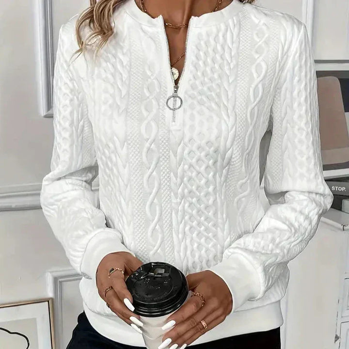 Katrina – Stylish Zip-Up Pullover