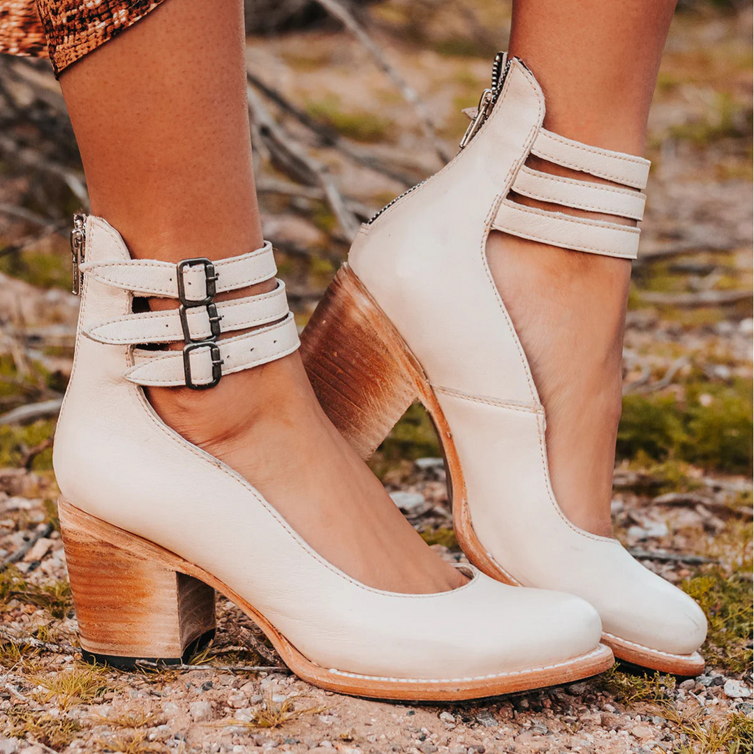 Ginevra | Multiple-strap High Heels with Thick Heel