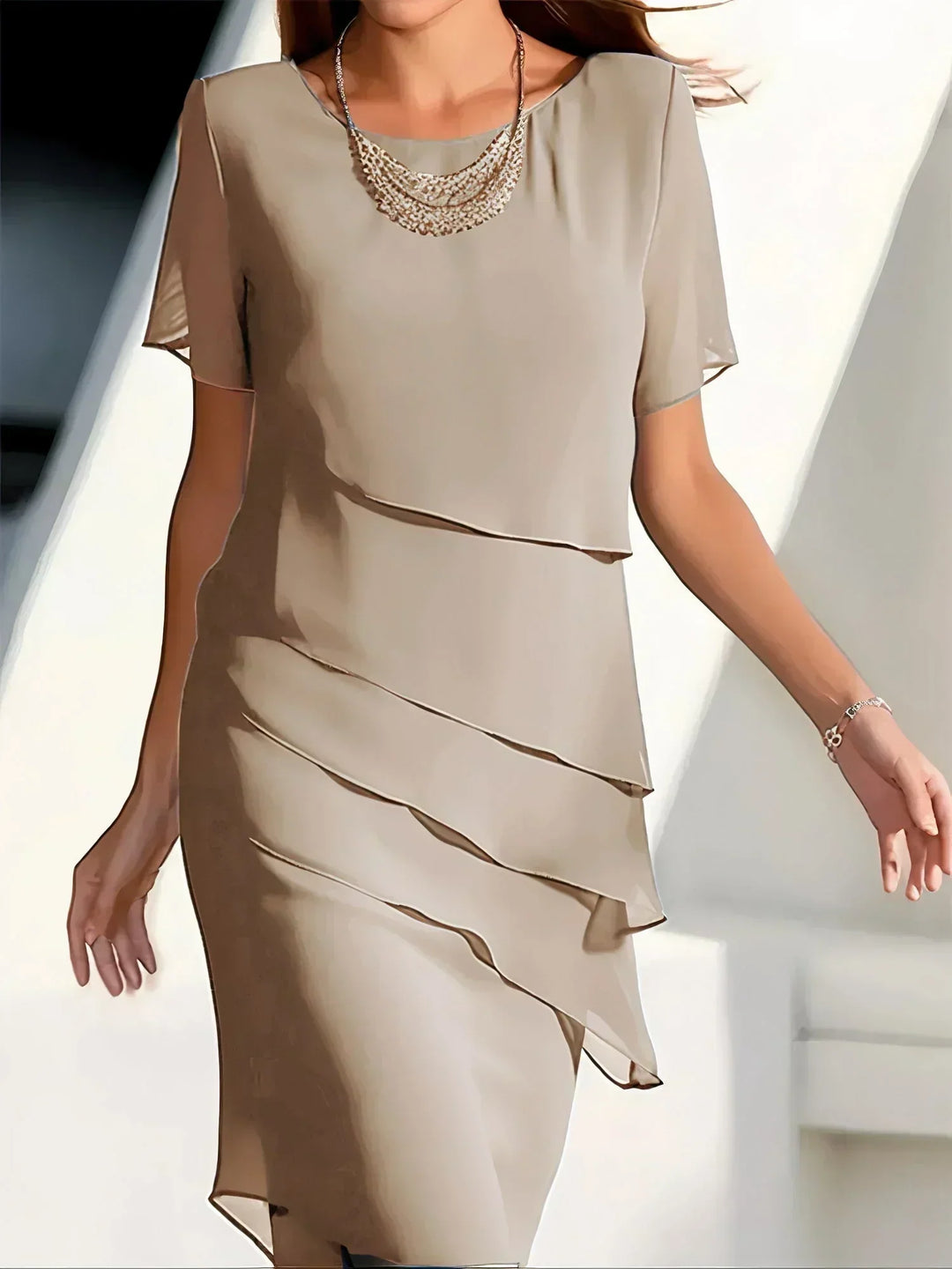 June - Midi Chiffon Dress