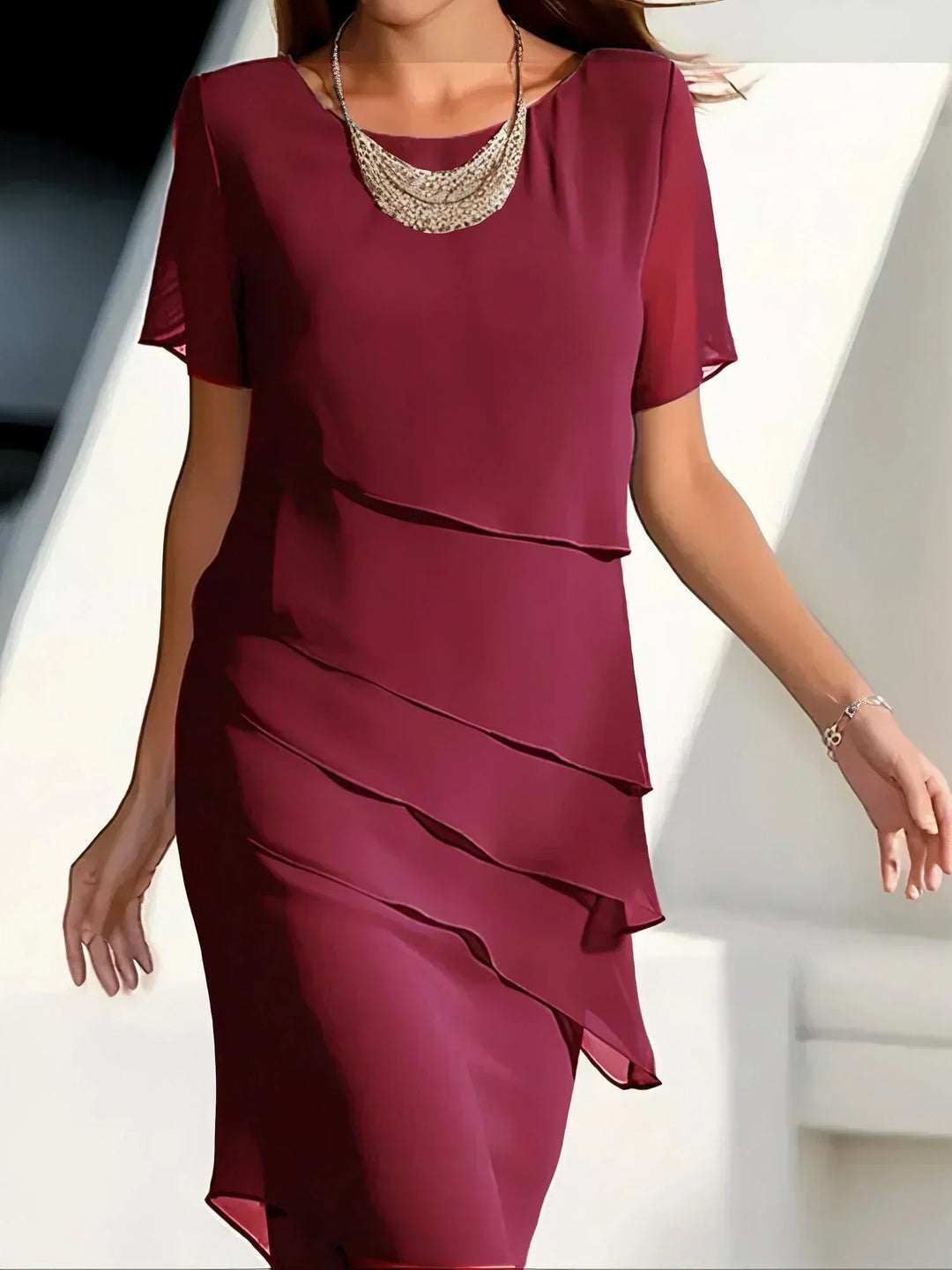June - Midi Chiffon Dress