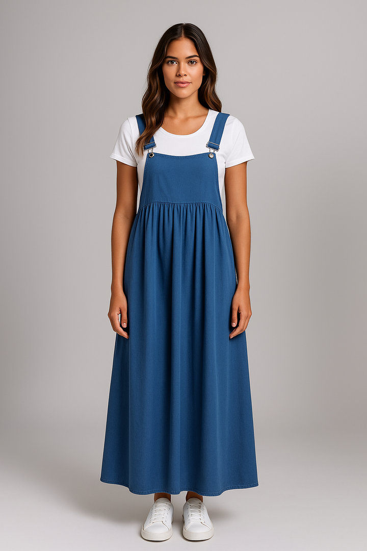 Ellen - Casual Dress with Solid Braces