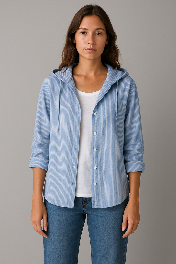 Luna - Light Blouse With Hood